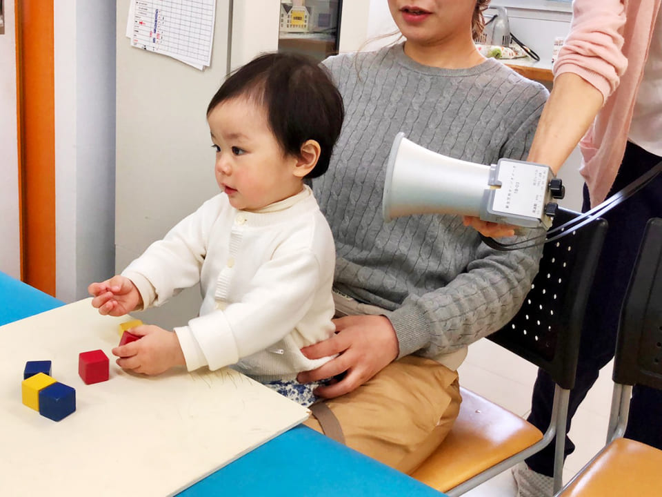 1歳6か月児 (微細運動と聴覚の確認)