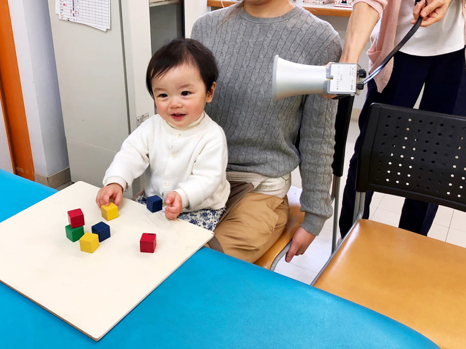 1歳6か月児 (微細運動と聴覚の確認)